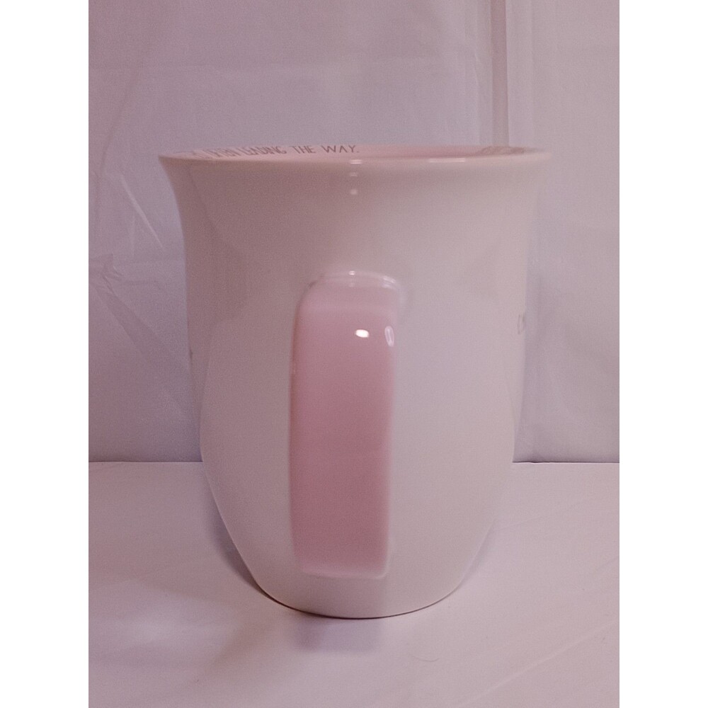 10 Strawberry Street Aries Pink Ceramic Coffee Mug Gold Constellation Zodiac - Picture 5 of 6